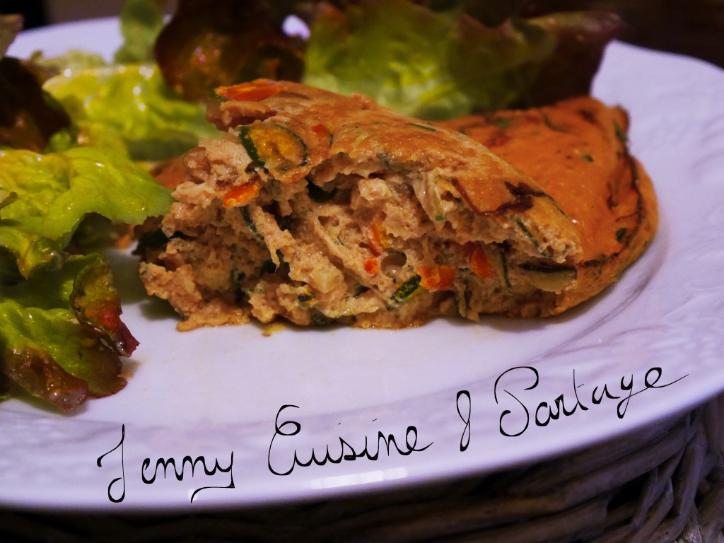 Omelette au concentré de tomates et légumes du&nbsp;soleil