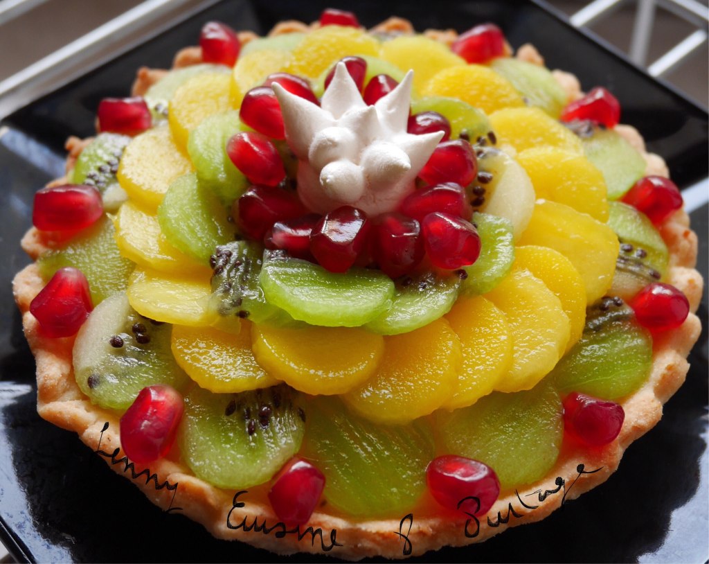 Tartelettes au crémeux passion, kiwi, mangue et grenade&nbsp;fraîche