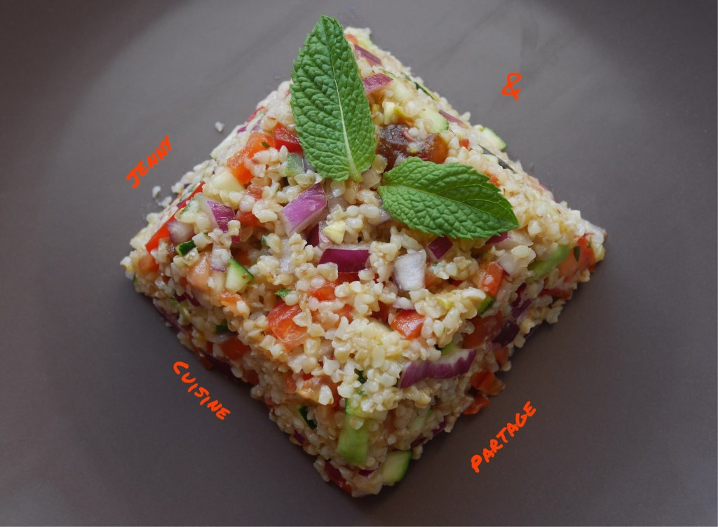 Boulgour à l&rsquo;avocat, vinaigrette passion/framboise