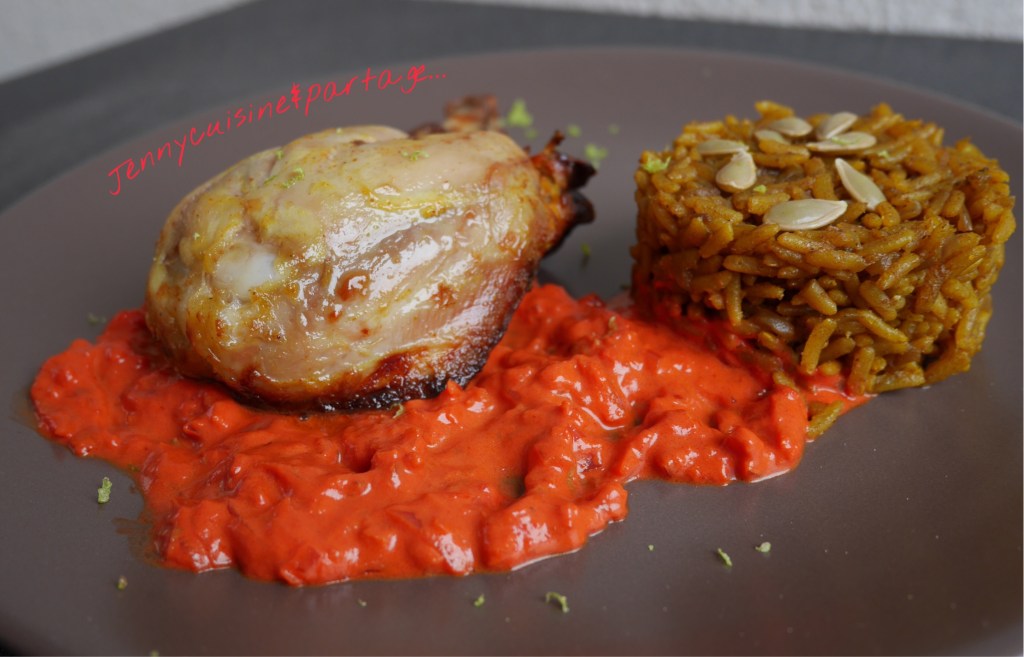 Poulet Tandoori et son riz épicé (2 personnes)