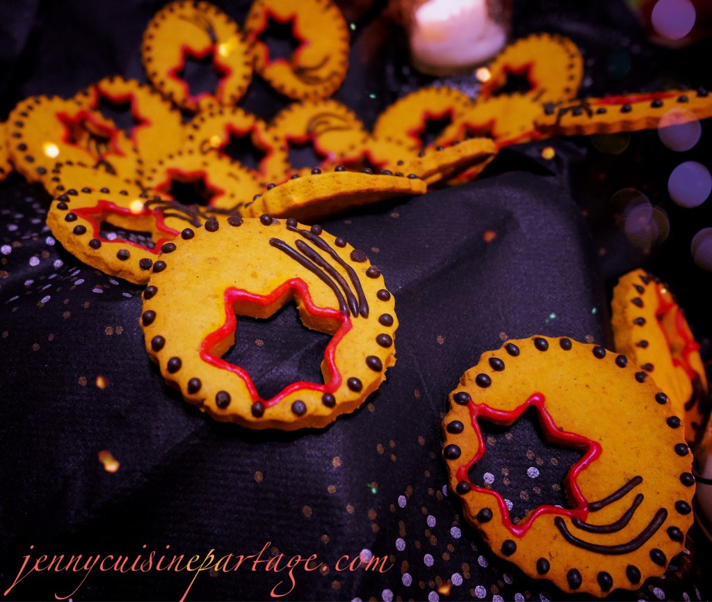 Biscuits sablés de fêtes potiron bleu et&nbsp;anis