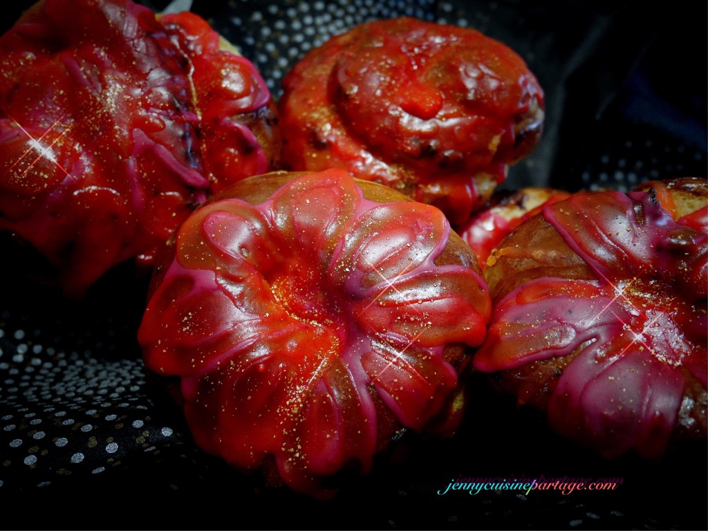 Briochettes, confit de citron/chocolat au&nbsp;lait