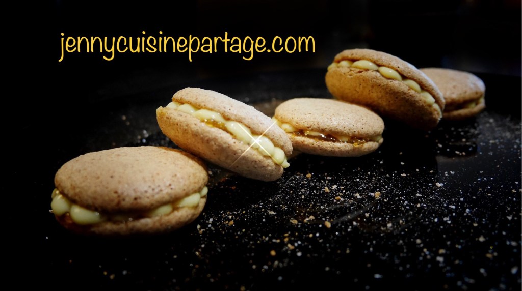 Makaraon ( macarons) version tarte au citron ( coques anti-gaspi à&nbsp;l’okara)